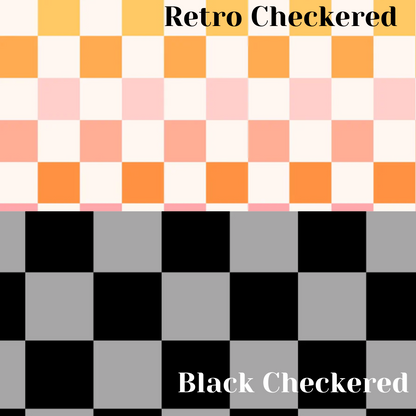 Tumbler Pouch - Retro Checkered