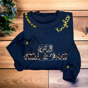 Custom Knights Embroidered Neckline Sweatshirt