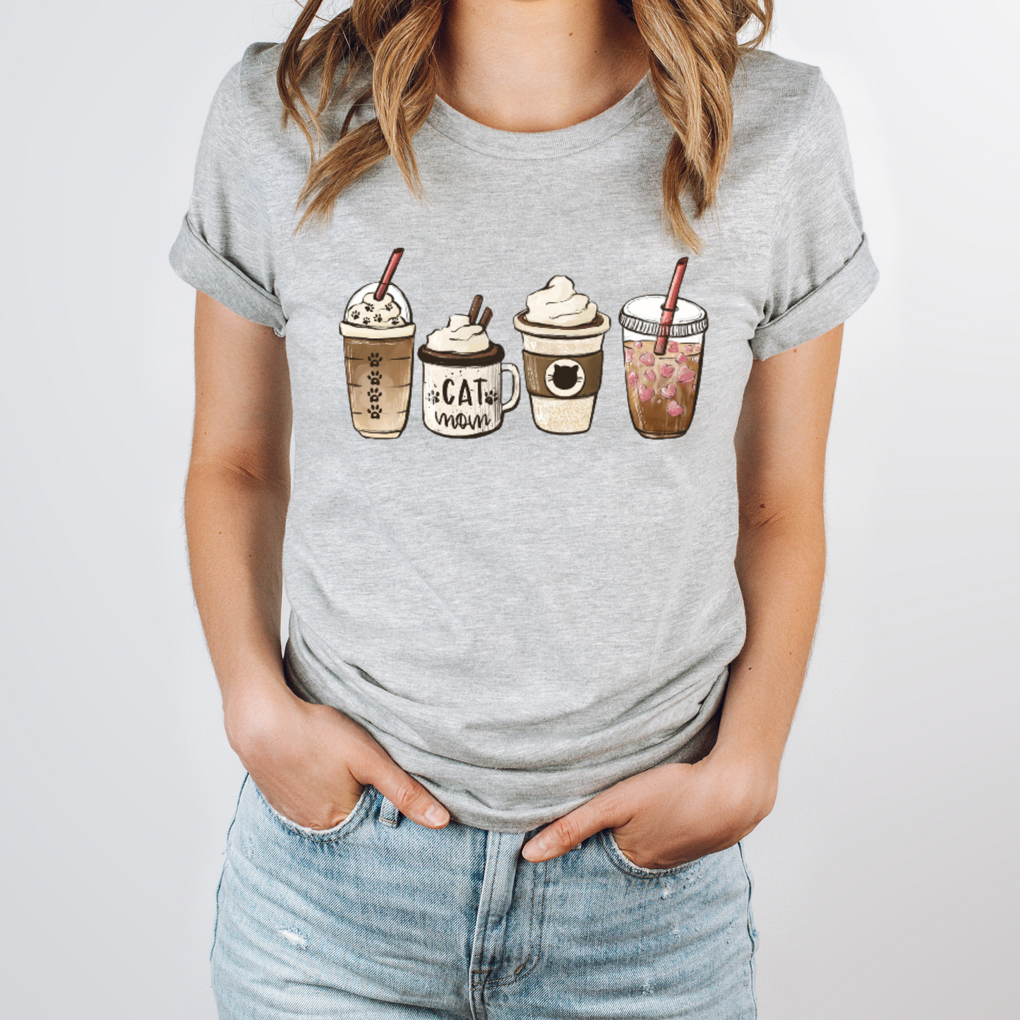 Cat Mom Latte Graphic Tee