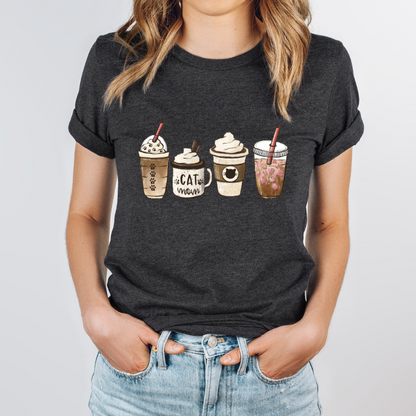 Cat Mom Latte Graphic Tee