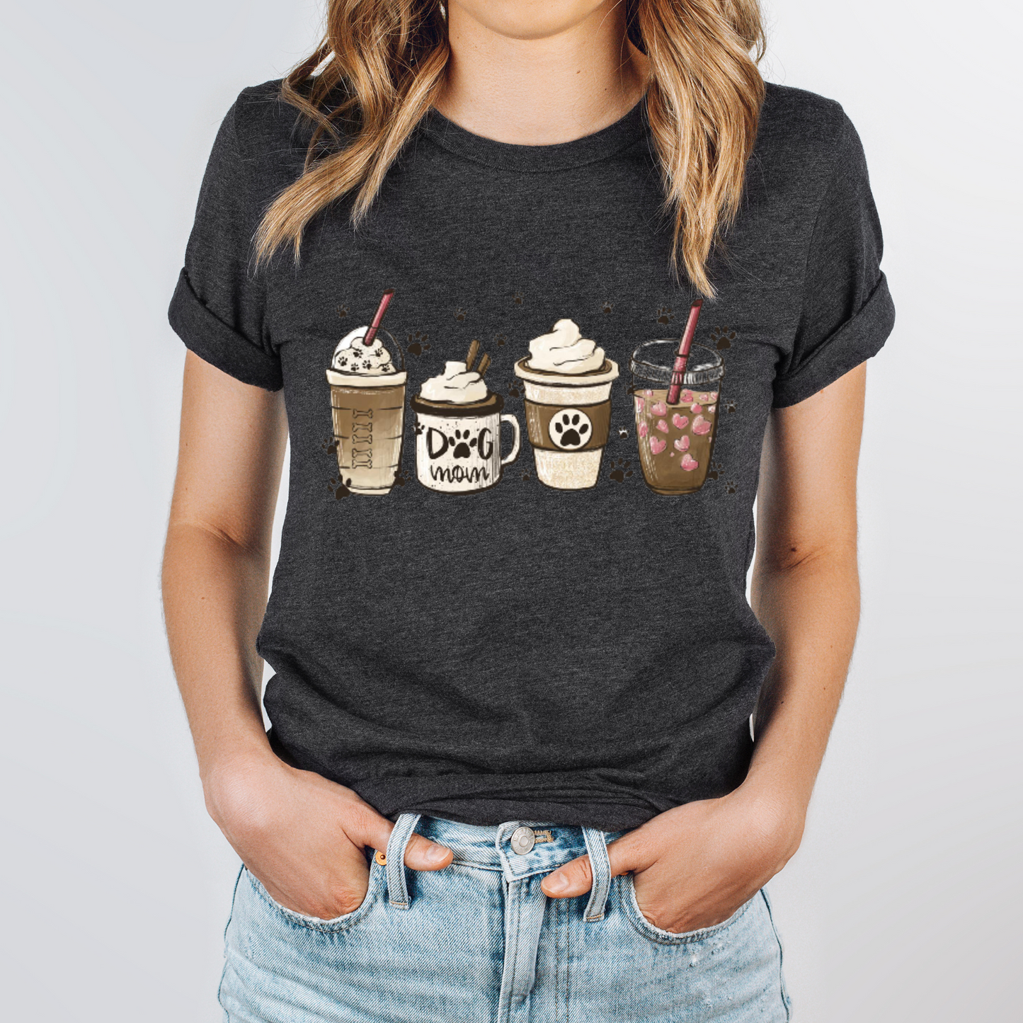 Dog Mom Coffee Graphic Tee