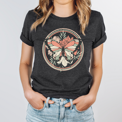 Floral Butterfly Graphic Tee