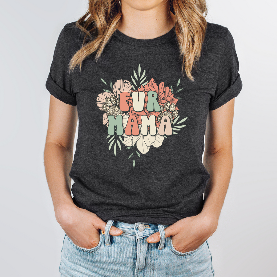 Floral Fur Mama Graphic Tee