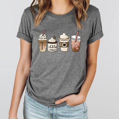 Cat Mom Latte Graphic Tee