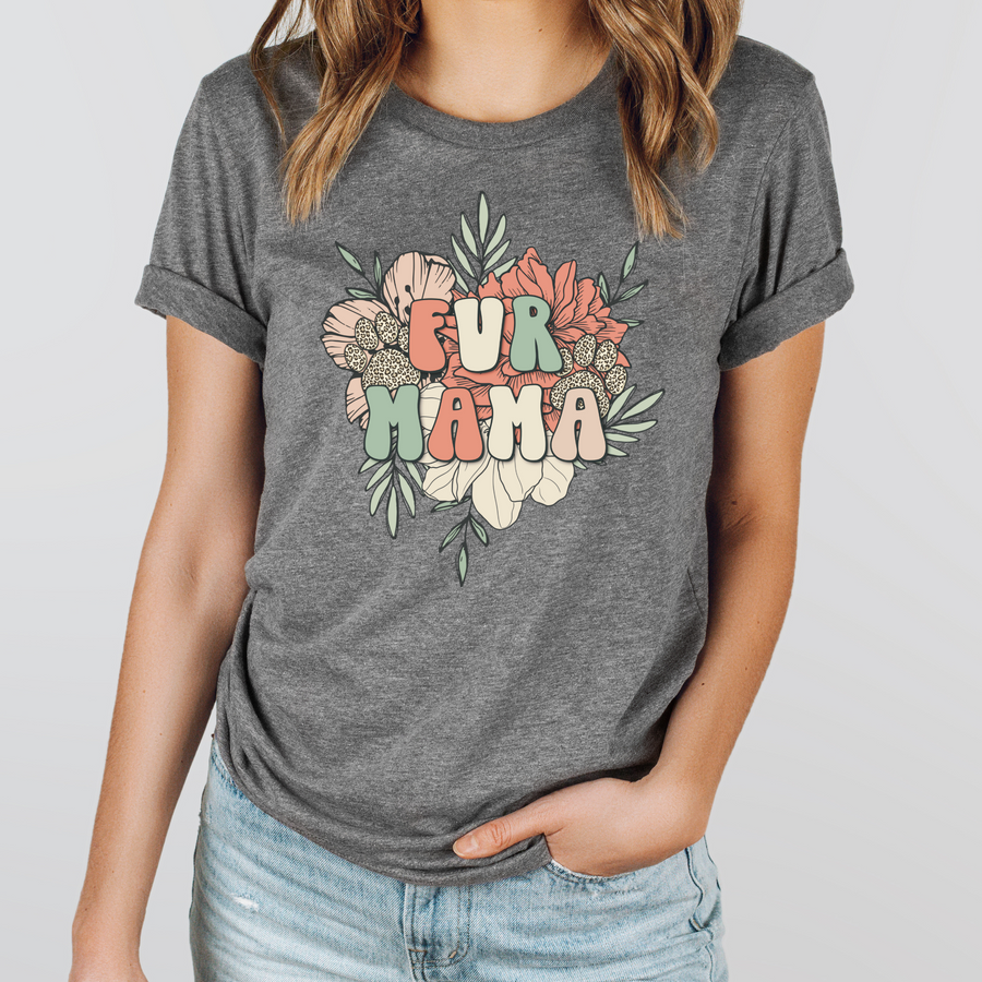 Floral Fur Mama Graphic Tee